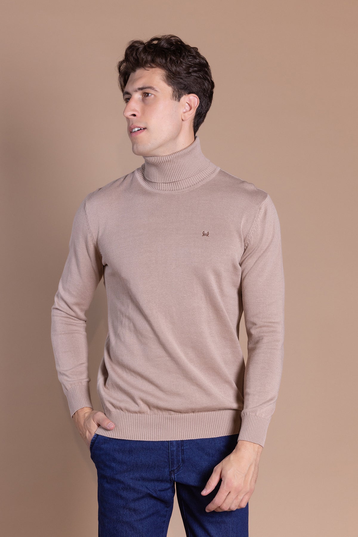 Jersey Cuello Cisne Beige