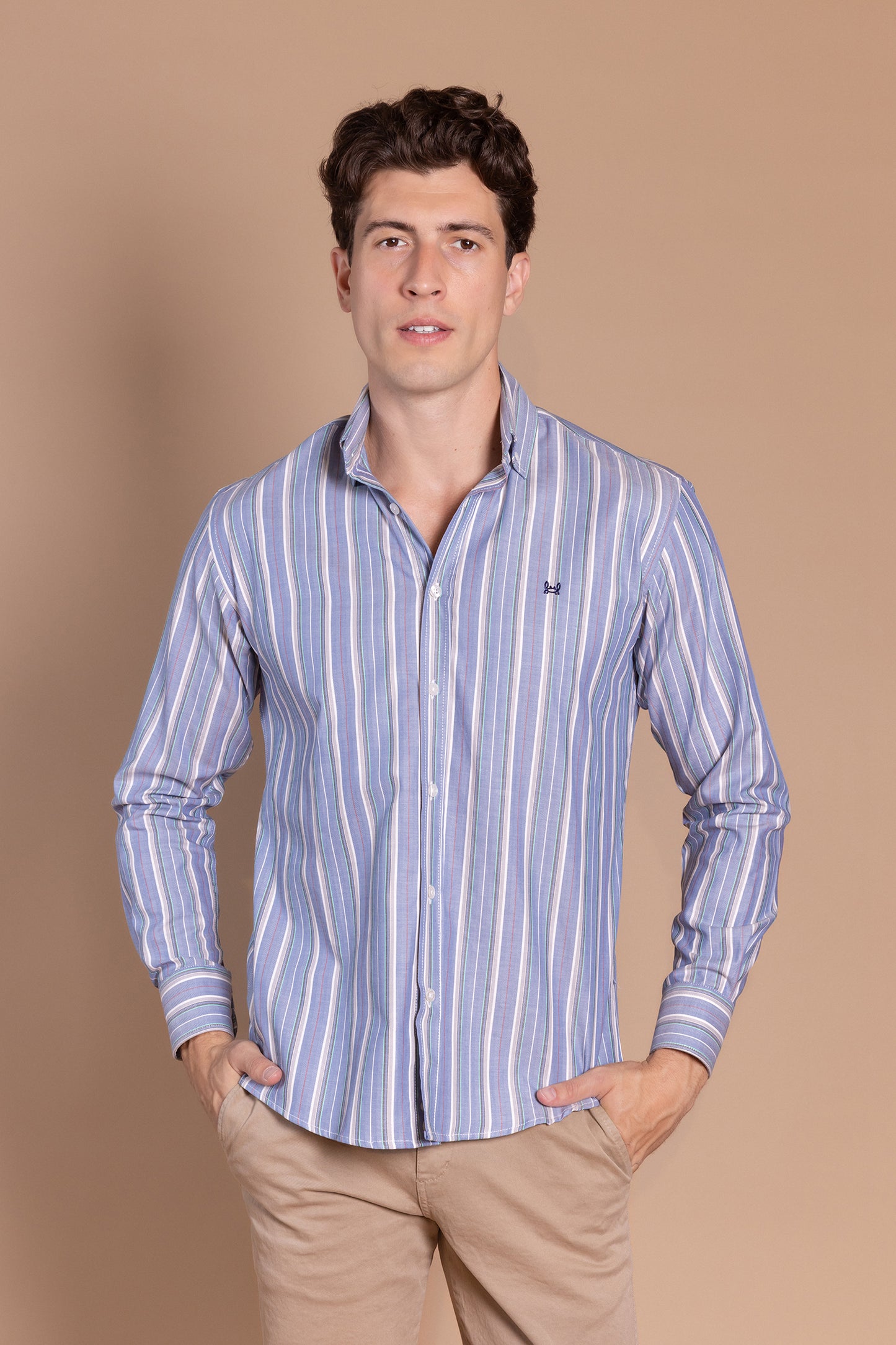 Camisa Rayas Azul | Cañuelo