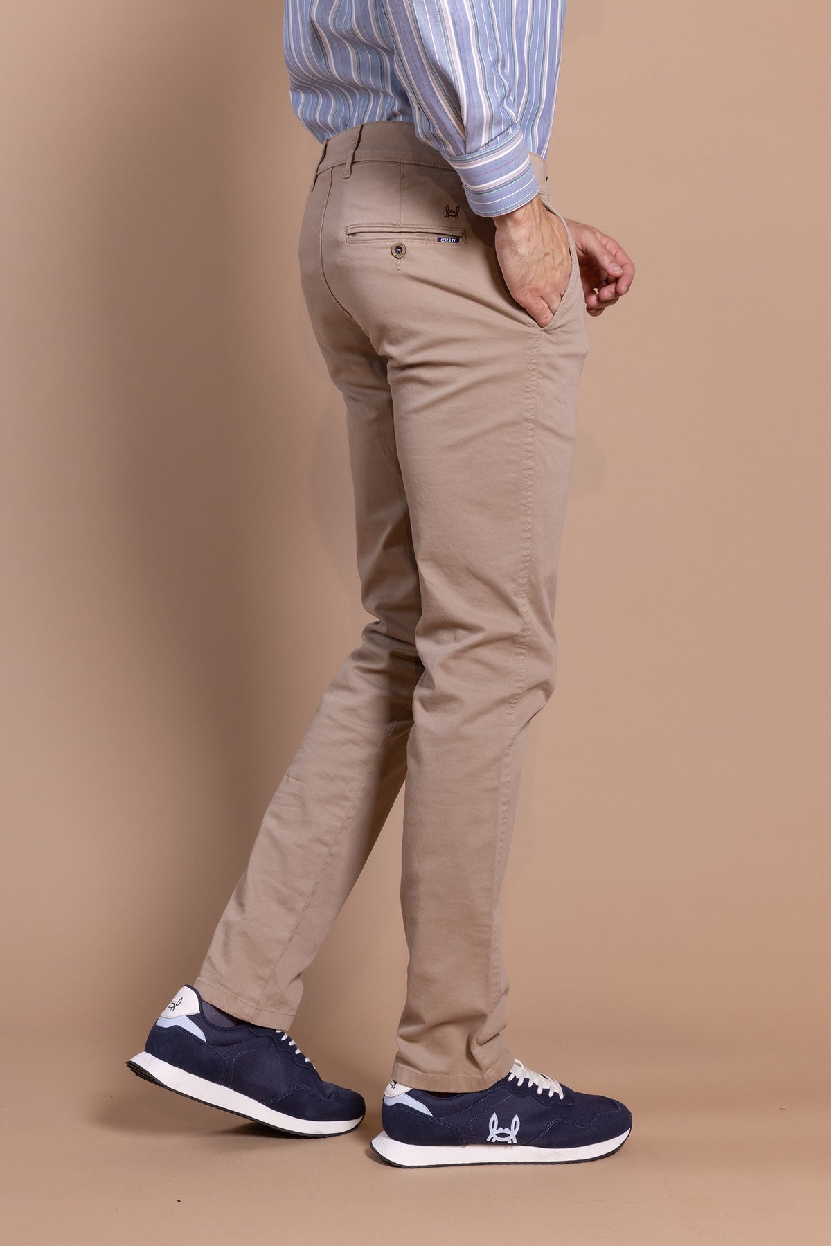 Pantalón Chino Elástico Beige | Jesulín