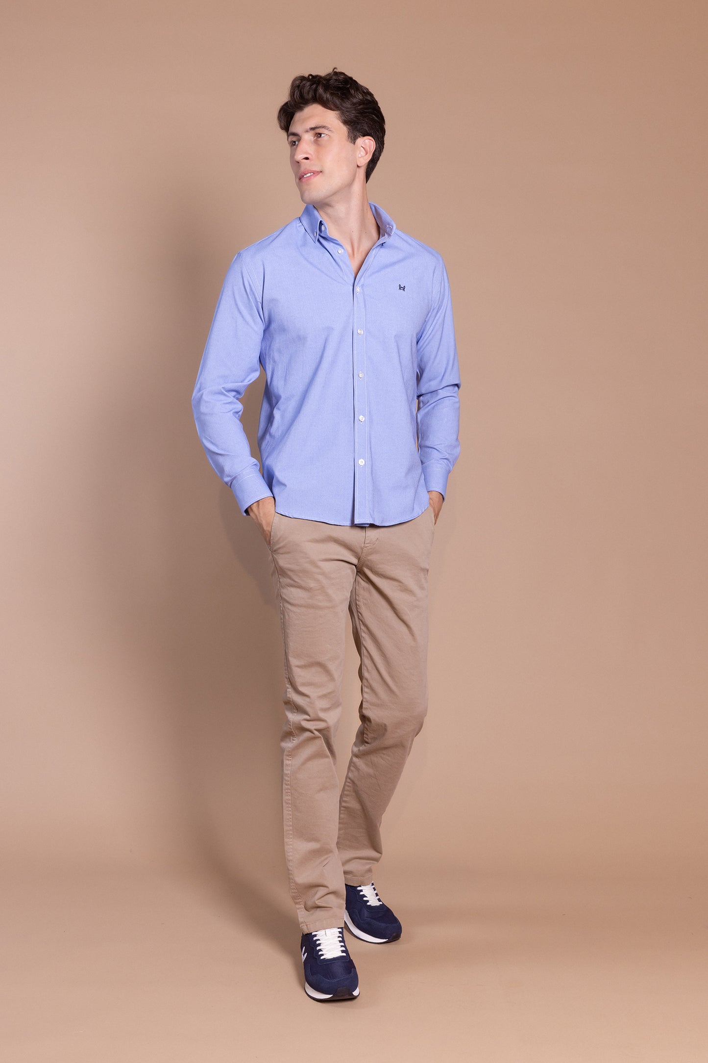 Camisa Lisa Oxford Azul | Durcal