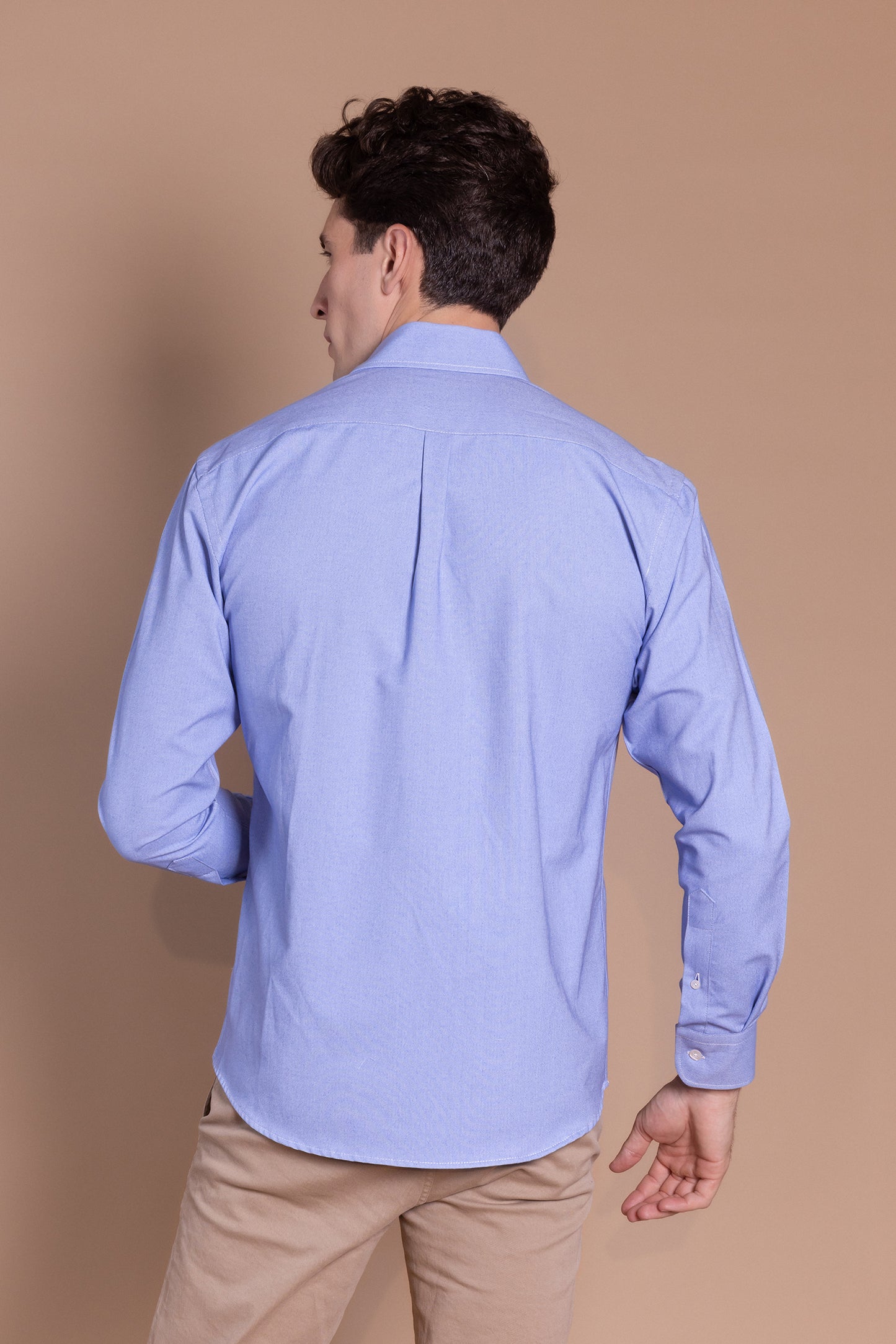 Camisa Lisa Oxford Azul | Durcal