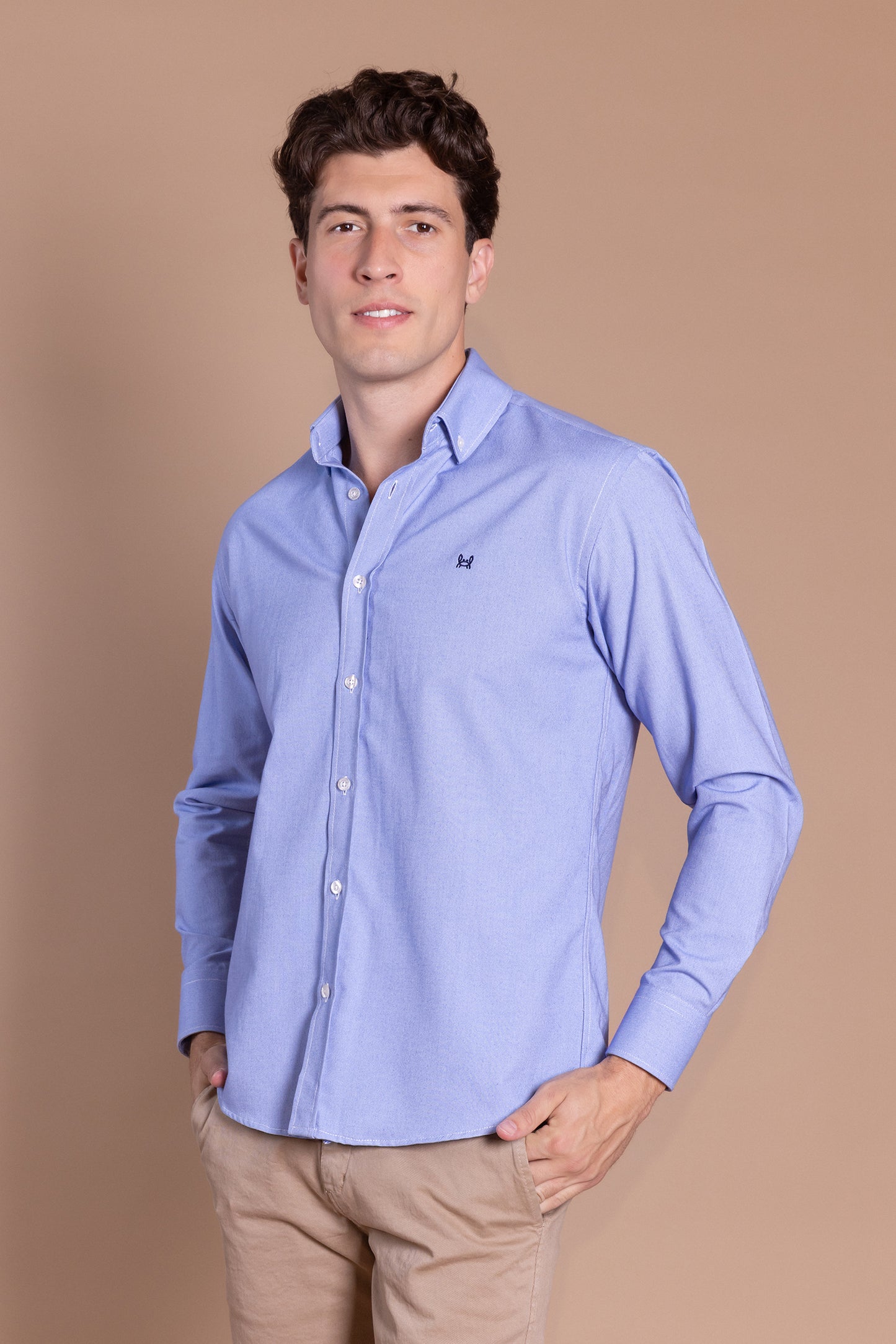 Camisa Lisa Oxford Azul | Durcal