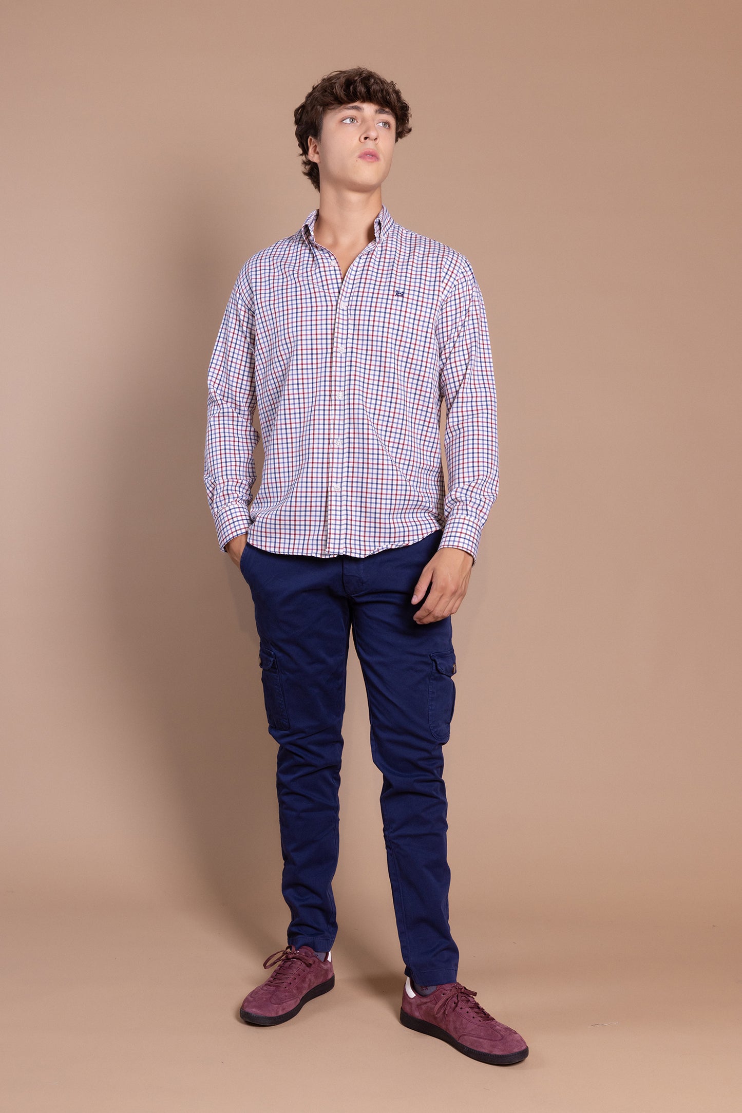 Camisa Villela Marino Burdeos | Cabra