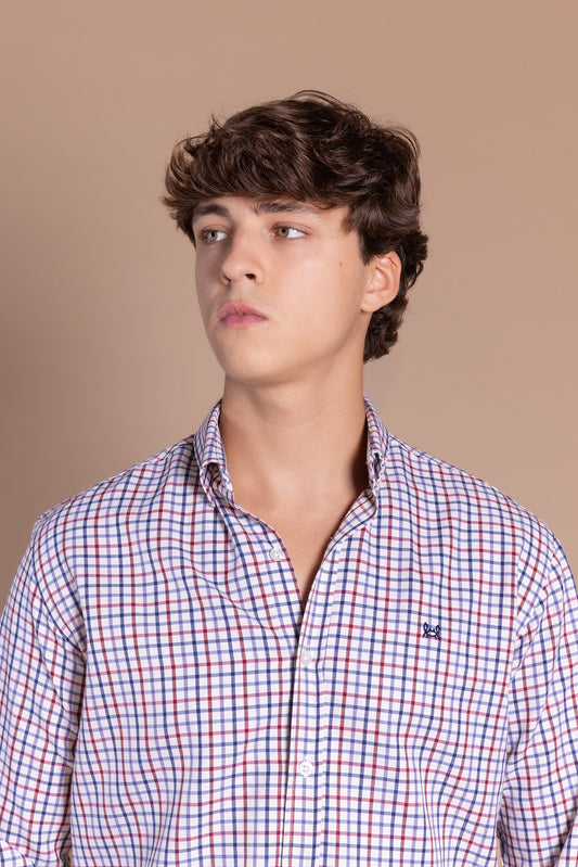 Camisa Villela Marino Burdeos | Cabra