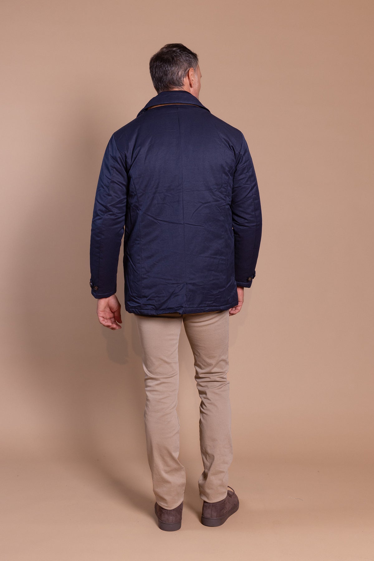 Gabardina Desmontable Azul Marino