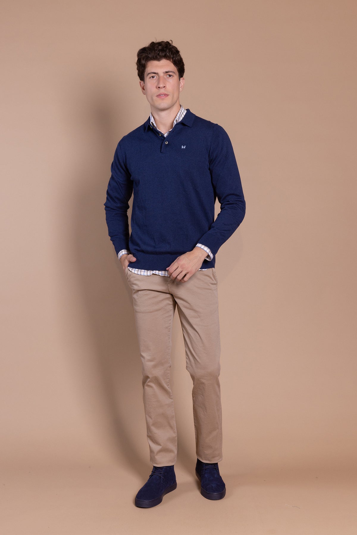 Jersey Polo Azul Marino
