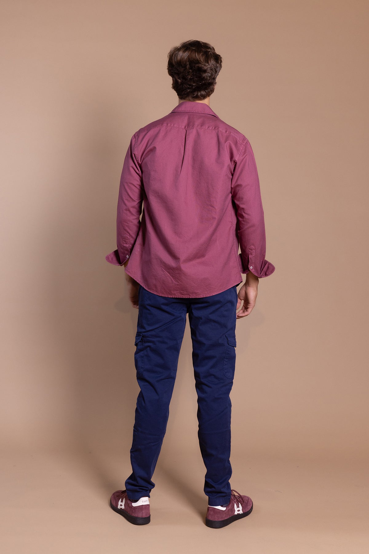 Camisa Oxford Burdeos | Garment Dyed