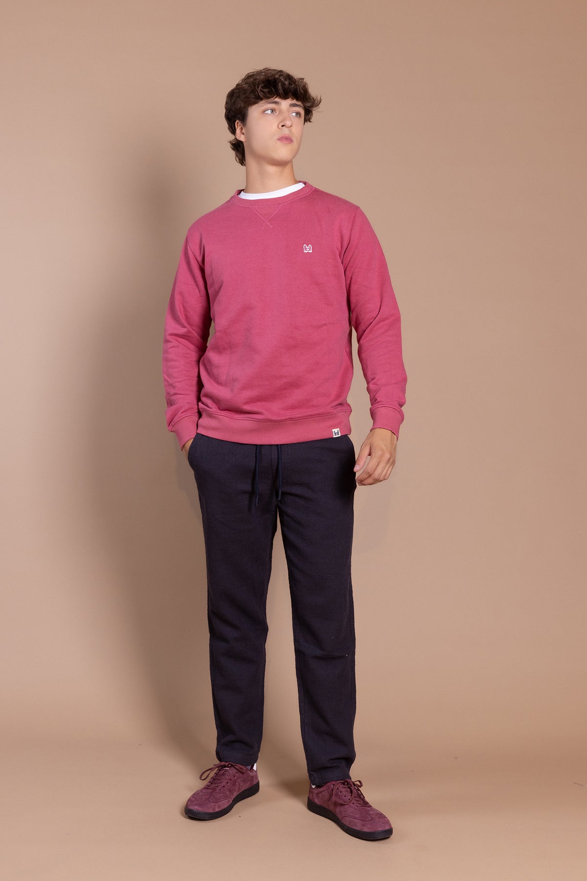 Sudadera Básica Tacto Melocotón Cereza