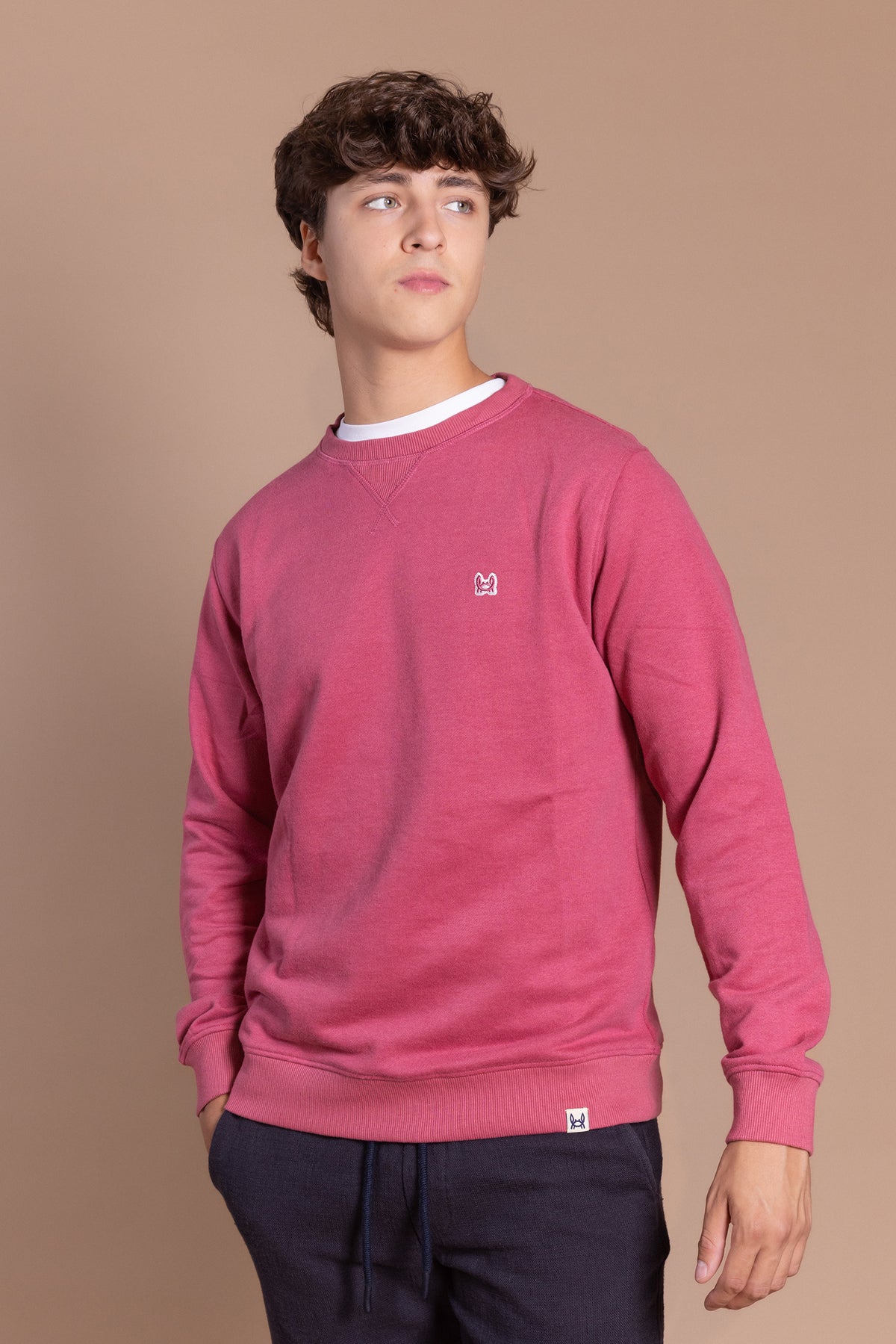 Sudadera Básica Tacto Melocotón Cereza