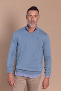 Jersey Básico Cuello Pico Acero