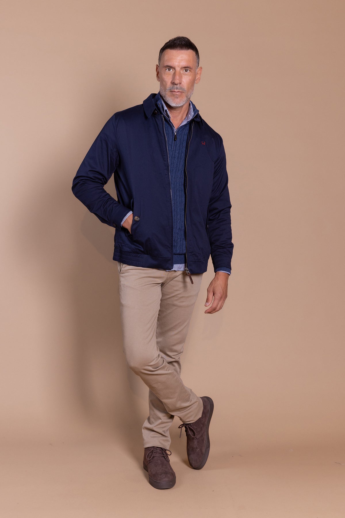 Chaqueta Algodón Ligera Azul Marino | Teide