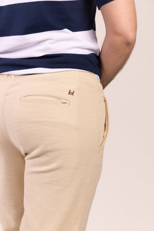 Pantalón Dobby Beige