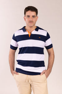 Polo Rayas Azul Marino | Monaco