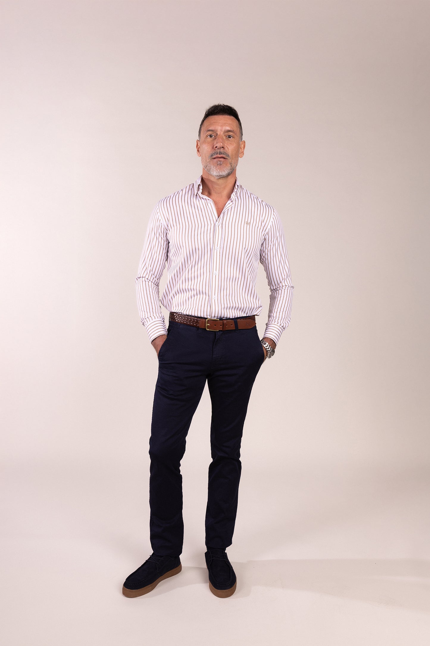 Pantalón Chino Elástico Azul Marino | Jesulín