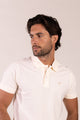 Polo Básico Manga Corta Crema