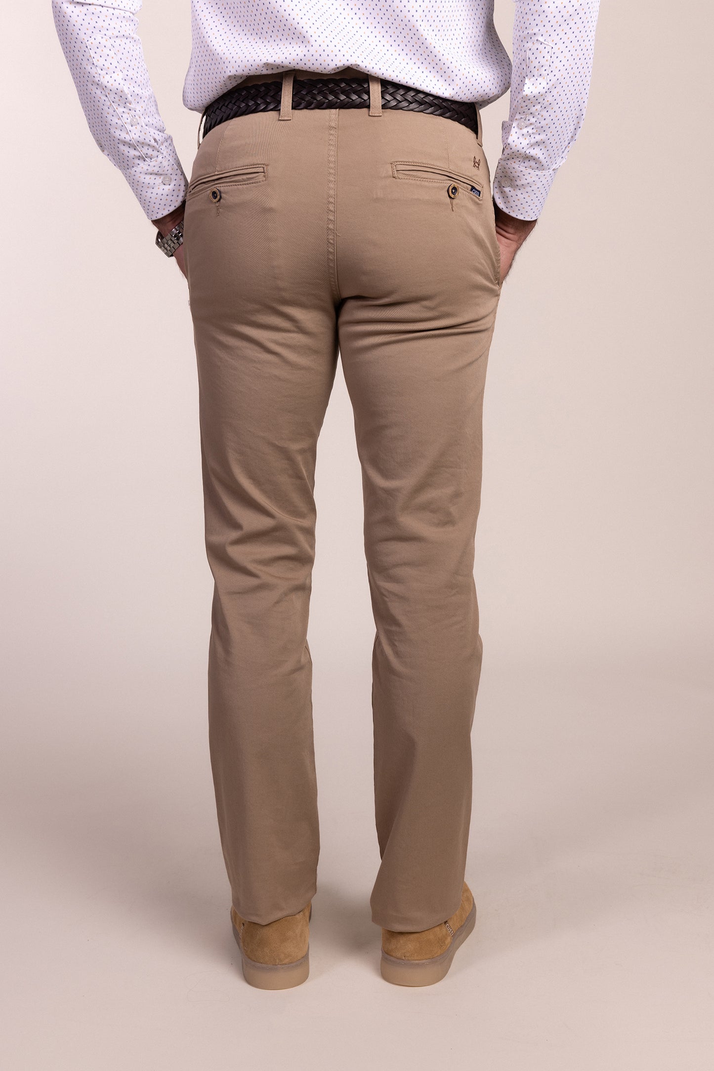 Pantalón Chino Elástico Beige | Jesulín
