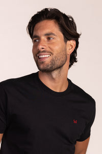 Camiseta Básica Manga Corta Negra