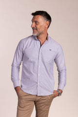 Camisa Rayas Oxford Marino | Lucena