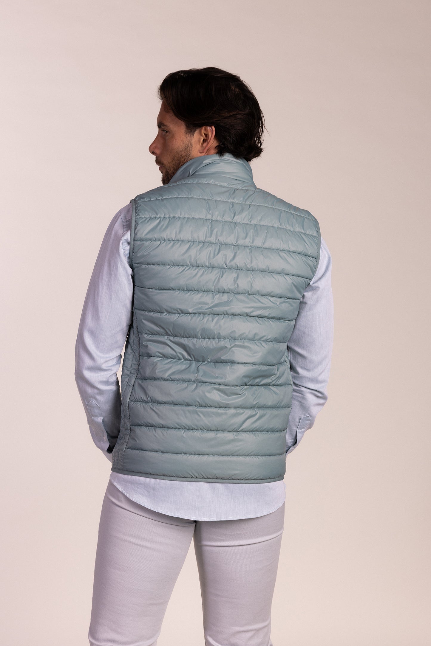 Chaleco Acolchado Ligero Verde Claro | Mulhacen