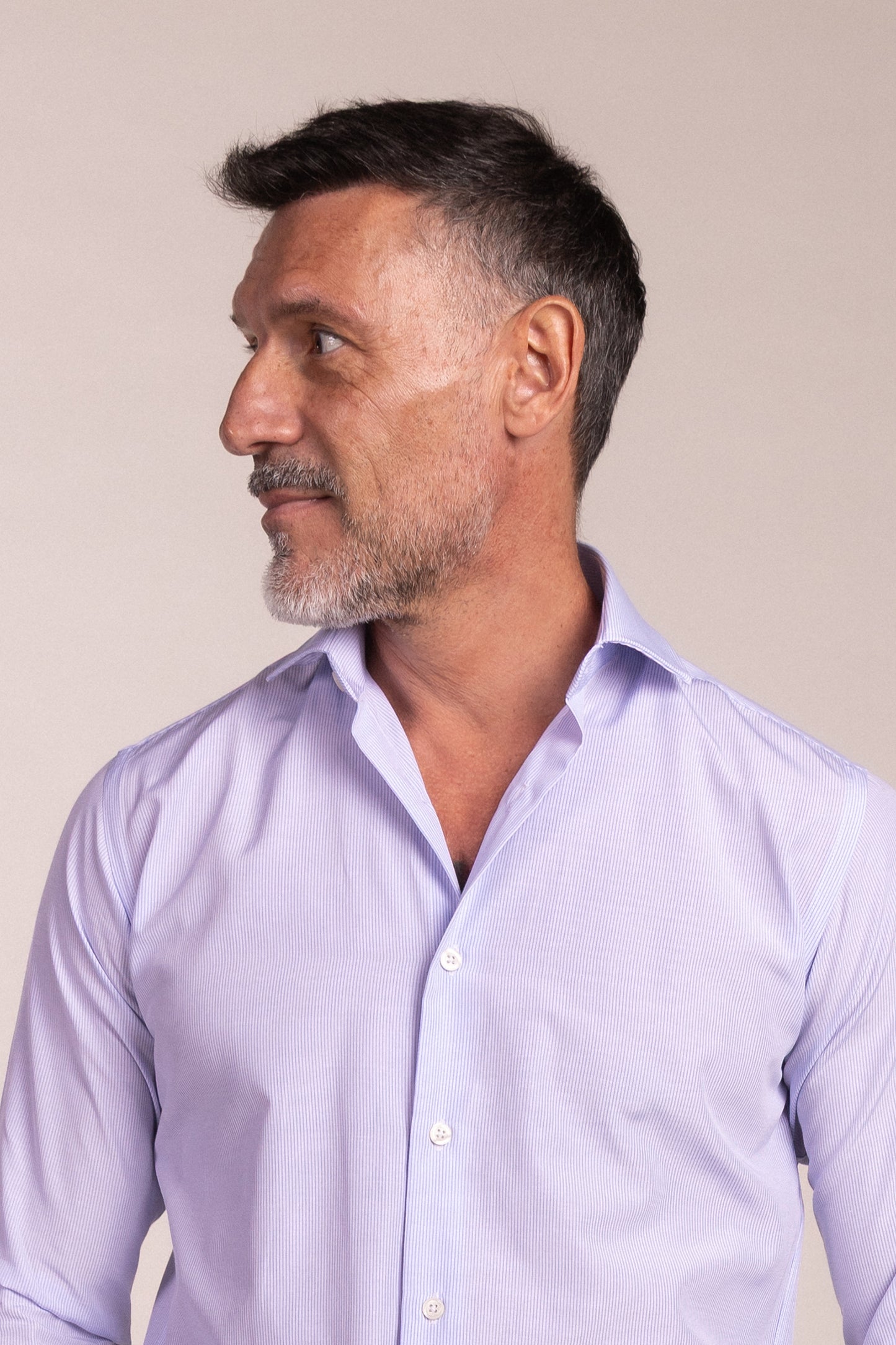 Camisa Vestir Mini Raya Celeste