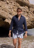Camisa Lino Azul Marino | Lanzarote