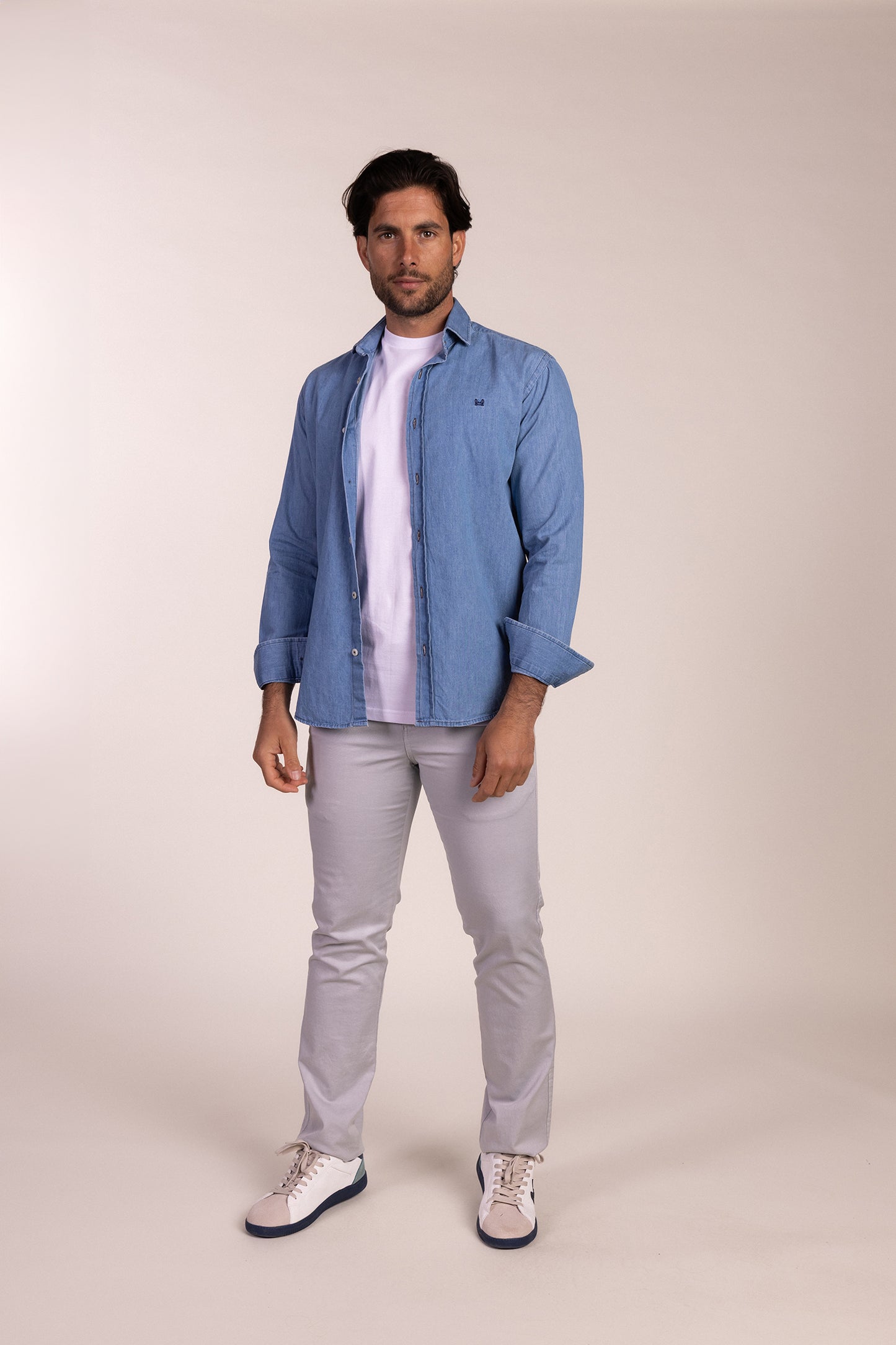 Camisa Sport Vaquera Azul Claro