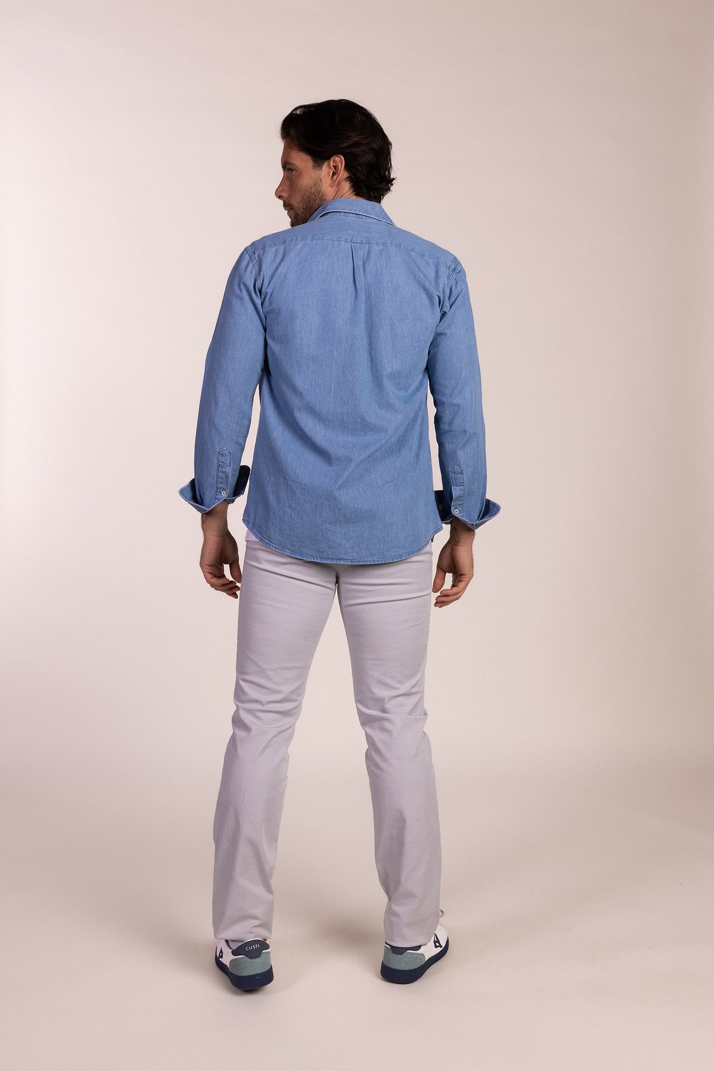 Camisa Sport Vaquera Azul Claro