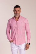 Camisa Rayas Rosa | Linares