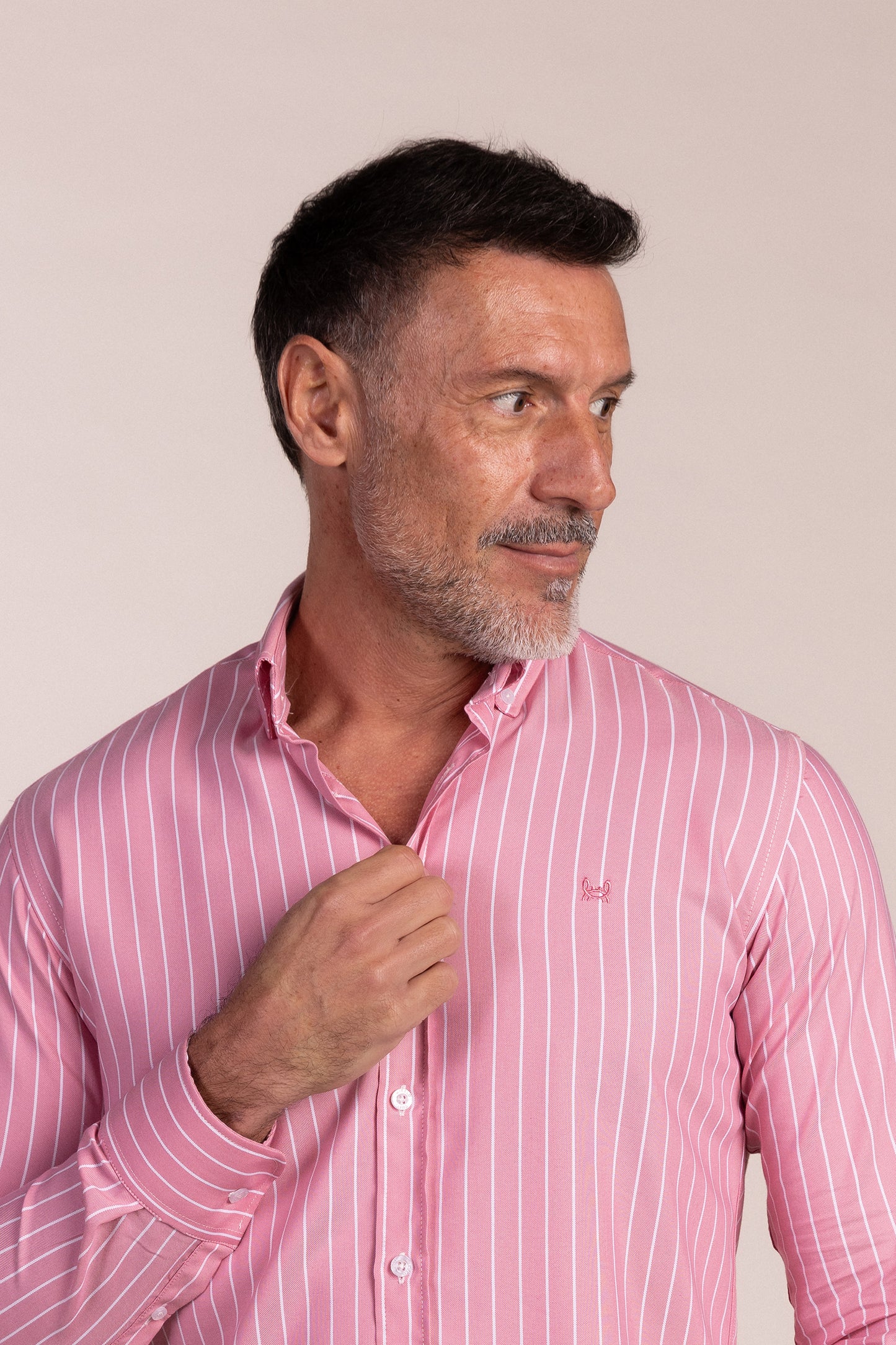 Camisa Rayas Rosa | Linares