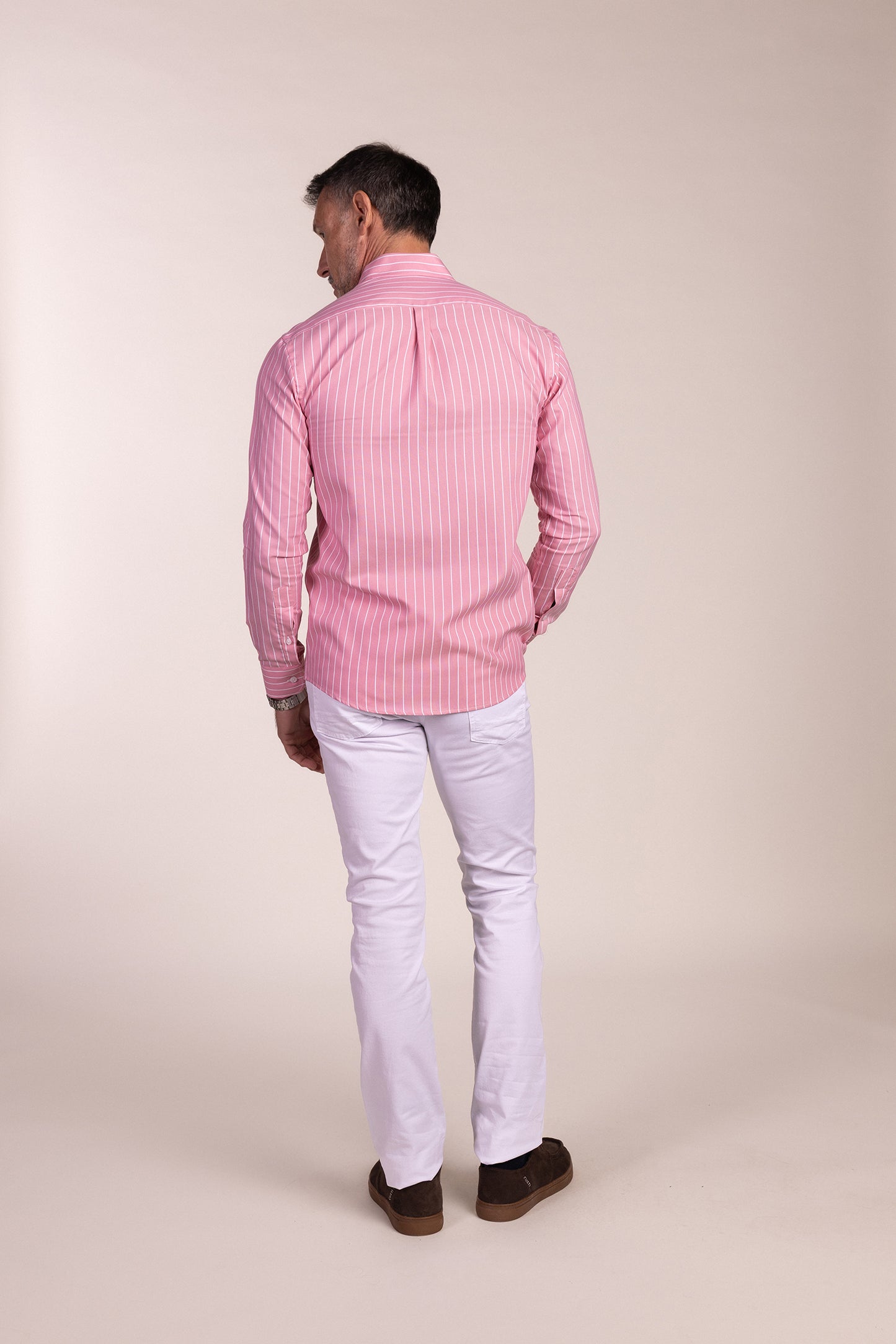 Camisa Rayas Rosa | Linares