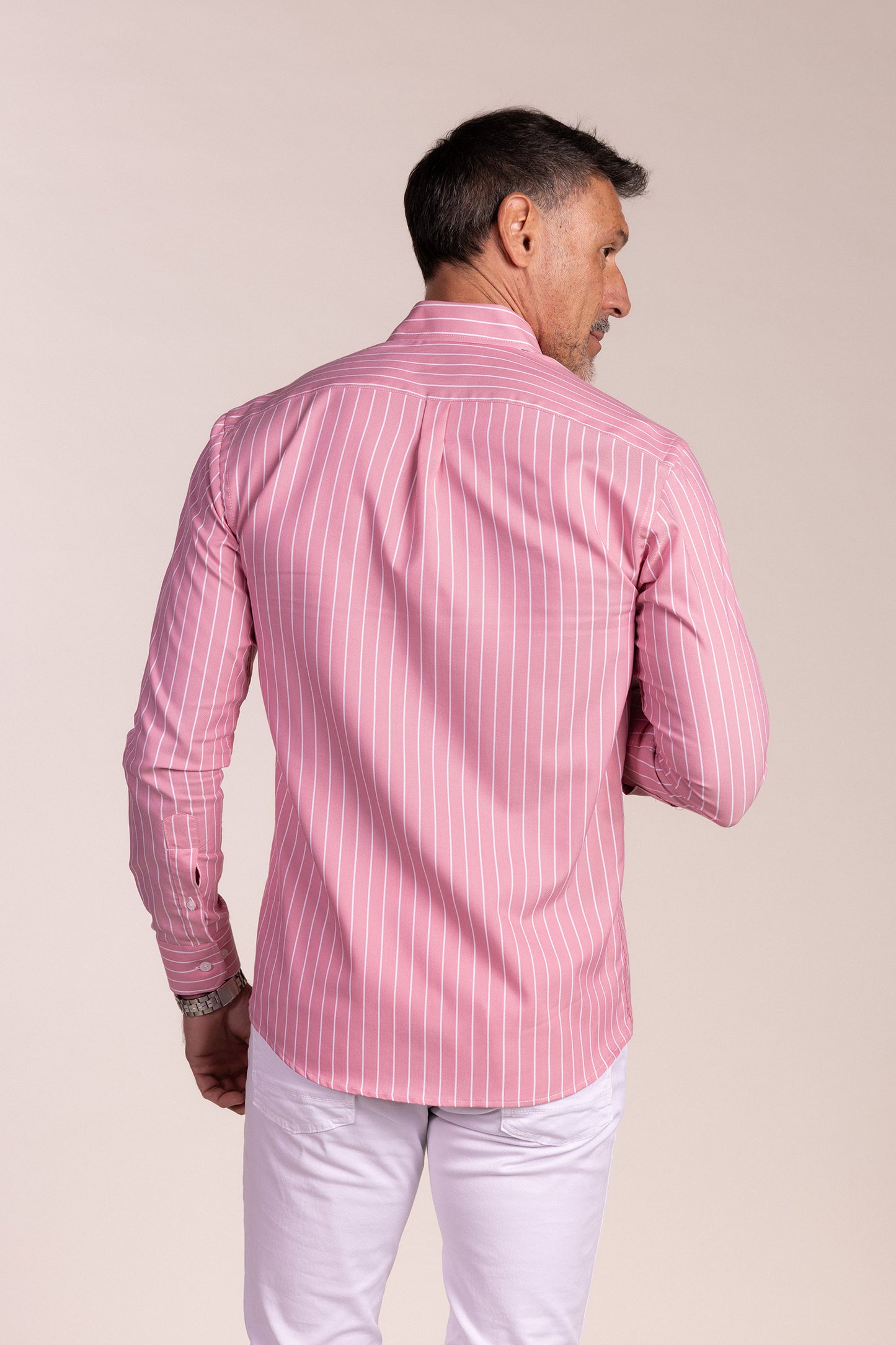 Camisa Rayas Rosa | Linares