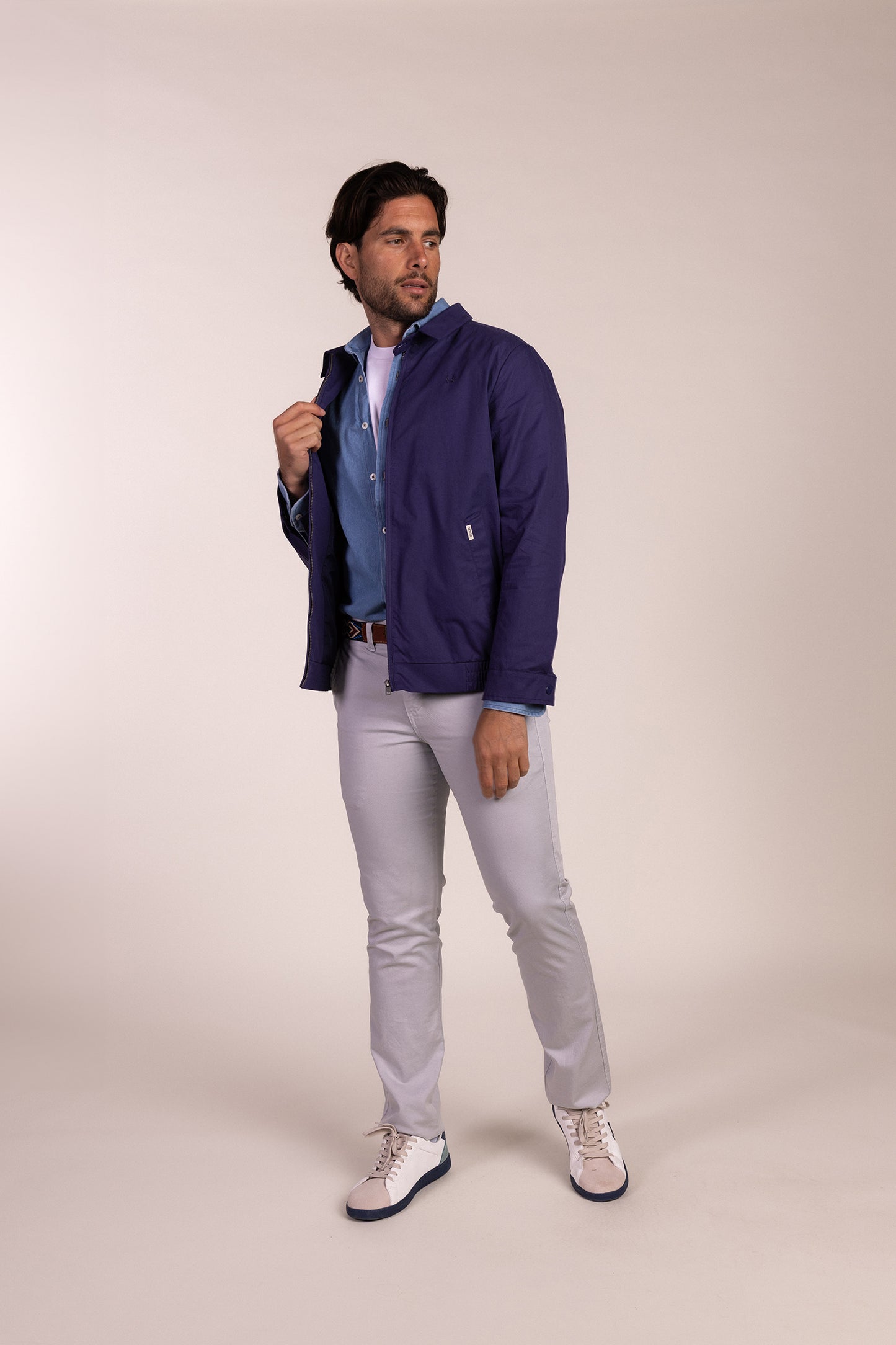 Chaqueta Ligera Azul Indigo | Tiñosa