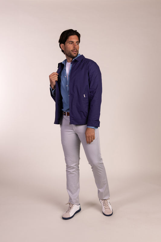 Chaqueta Ligera Azul Indigo | Tiñosa