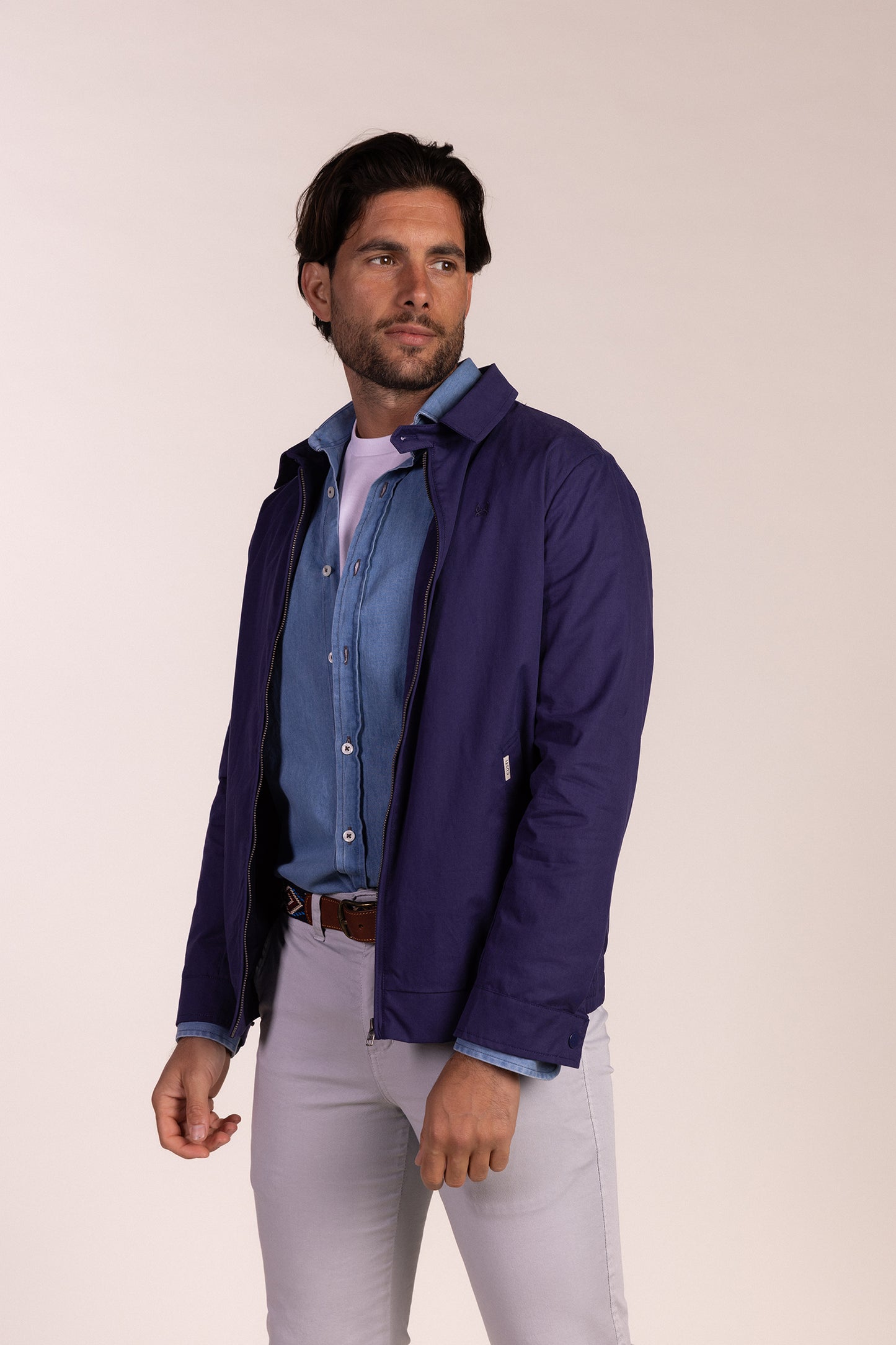 Chaqueta Ligera Azul Indigo | Tiñosa