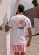 Camiseta Circulo Multicolor Blanca | Formentera