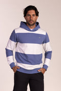 Sudadera Capucha Raya Azul Devin | Milán
