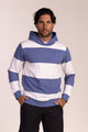 Sudadera Capucha Raya Azul Devin | Milán