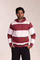 Sudadera Capucha Raya Rojo | Milán