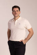 Polo Estructura Piqué Crema | Adrián
