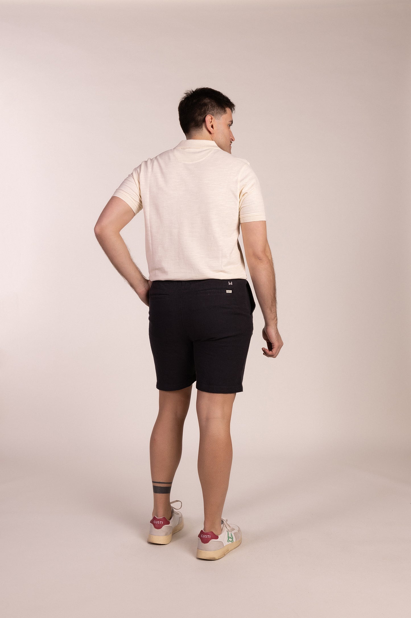 Polo Estructura Piqué Crema | Adrián