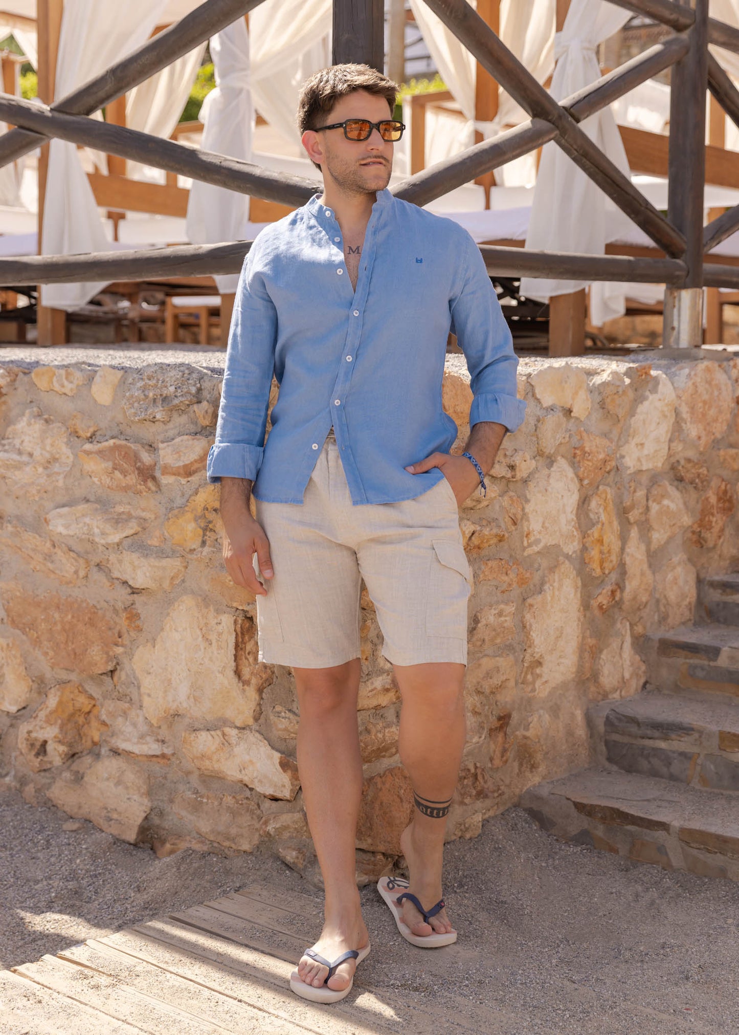 Camisa Lino Mao Azafata | Mallorca