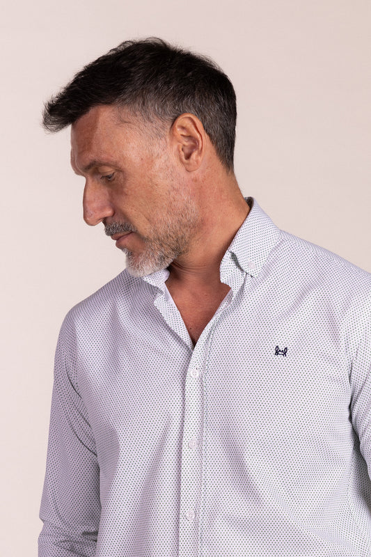 Camisa Estampada Verde | Baeza