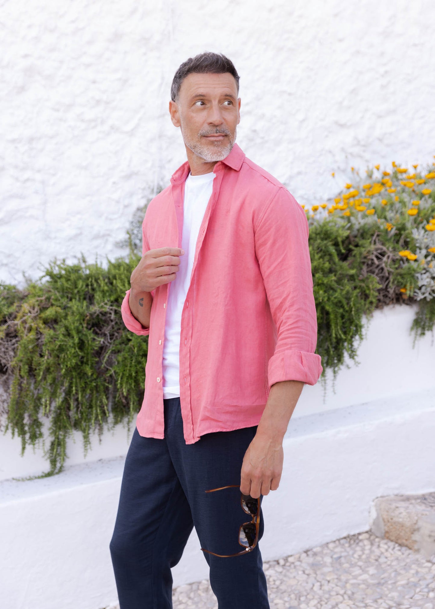 Camisa Lino Chicle | Lanzarote