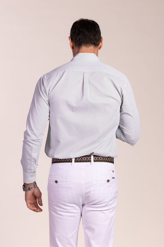 Camisa Estampada Verde | Baeza