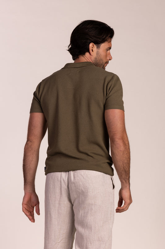 Polo Punto Estructura Oliva | Verona