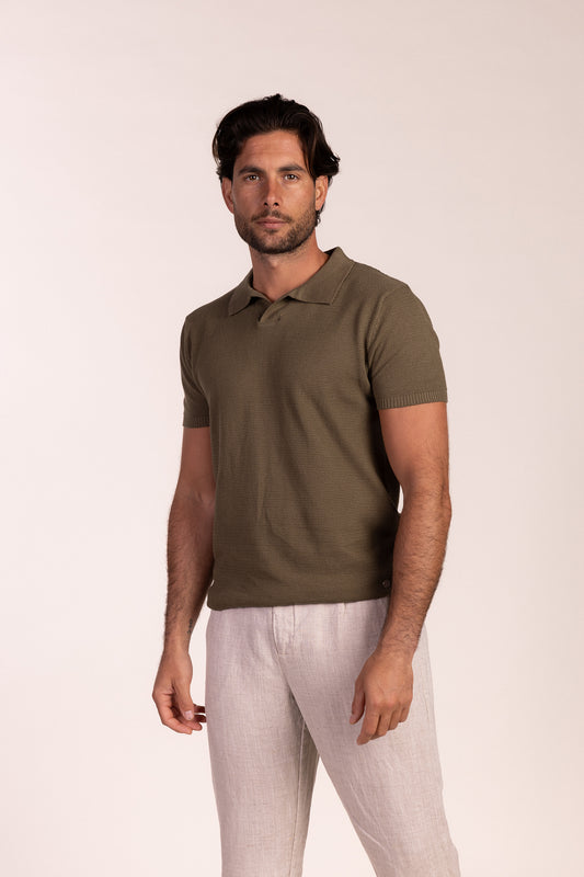 Polo Punto Estructura Oliva | Verona