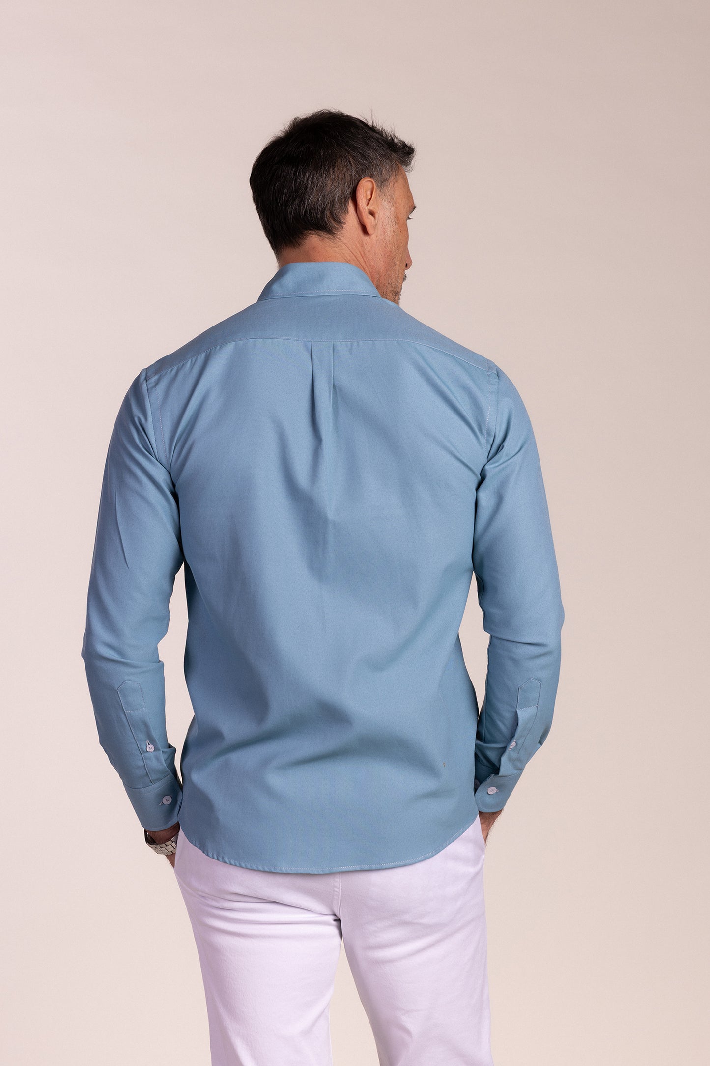 Camisa Lisa Oxford Petróleo | Ronda