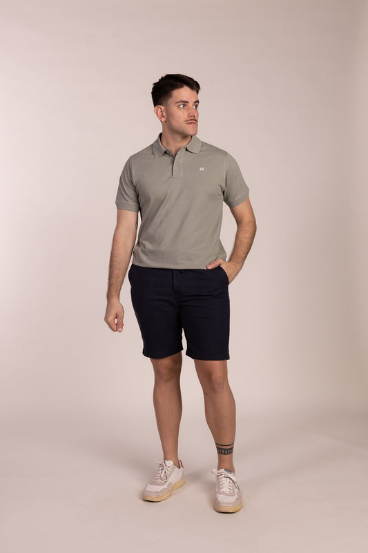 Polo Básico Manga Corta Verde Iceberg