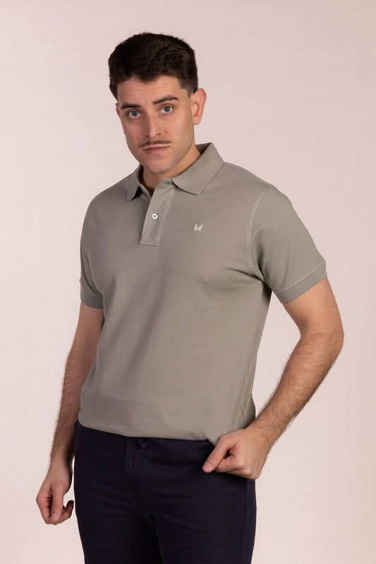 Polo Básico Manga Corta Verde Iceberg