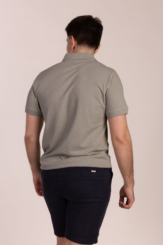 Polo Básico Manga Corta Verde Iceberg